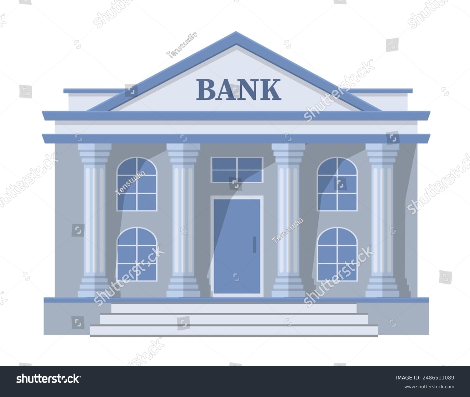 A bank building EF
