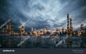 Image of an oil refinery